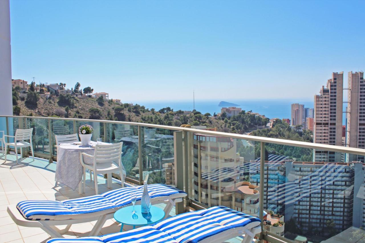 Skyline 20 Apartamento De Lujo Con Terraza Privada Y Vistas Al Mar Бенидорм Экстерьер фото