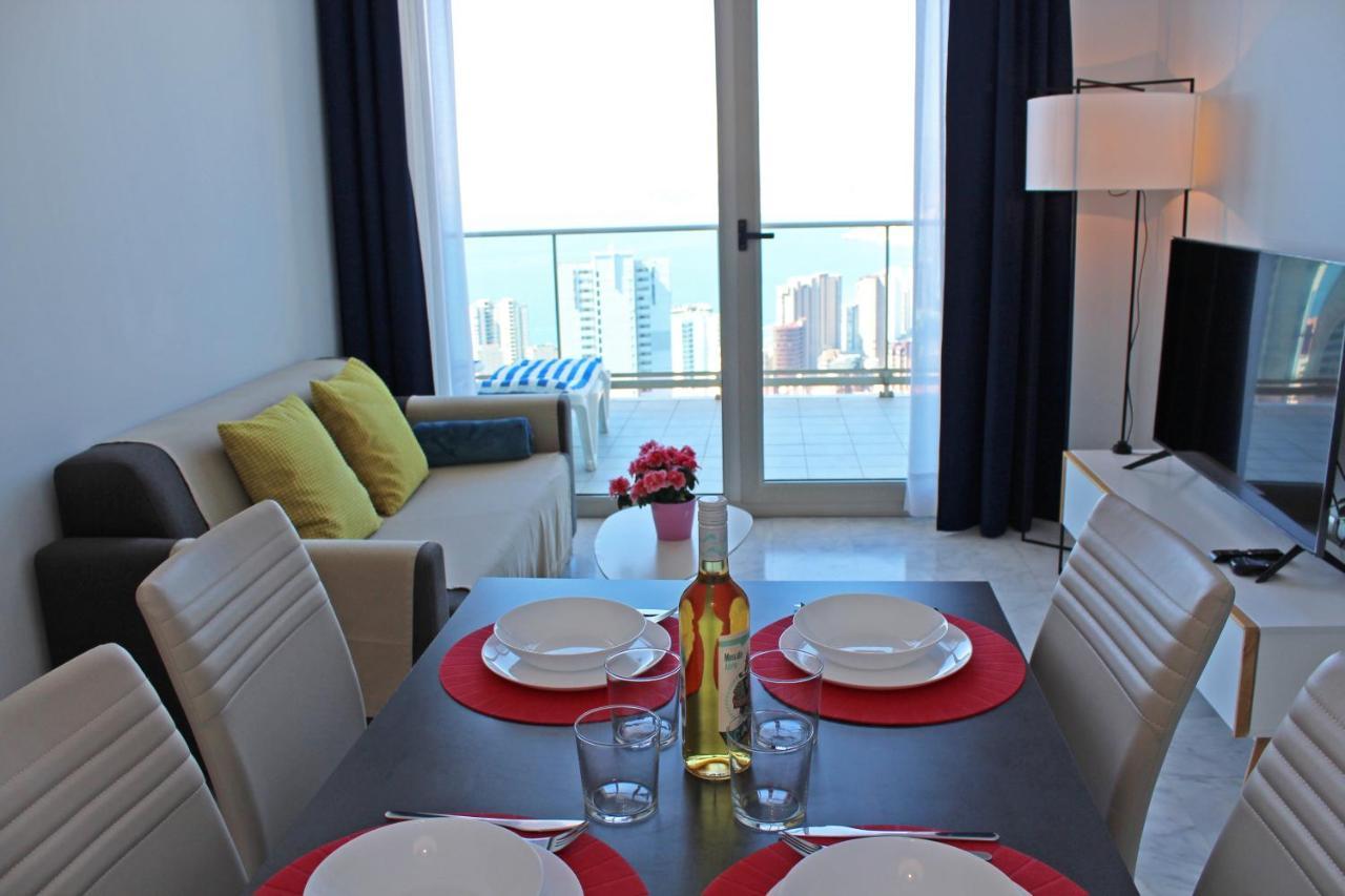 Skyline 20 Apartamento De Lujo Con Terraza Privada Y Vistas Al Mar Бенидорм Экстерьер фото